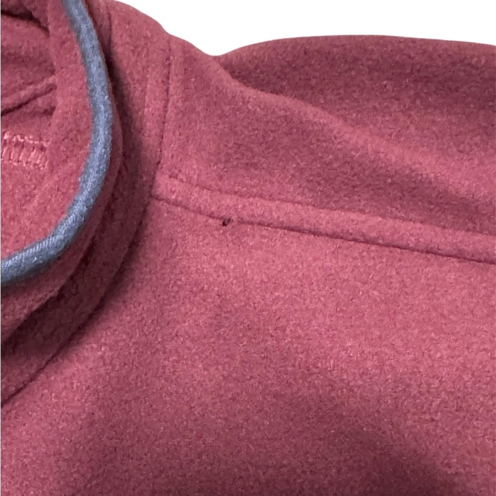 LL Bean Women’s 2X Plus Full Zip Fleece Jacket Burgundy Plum Lightweight - Picture 6 of 12